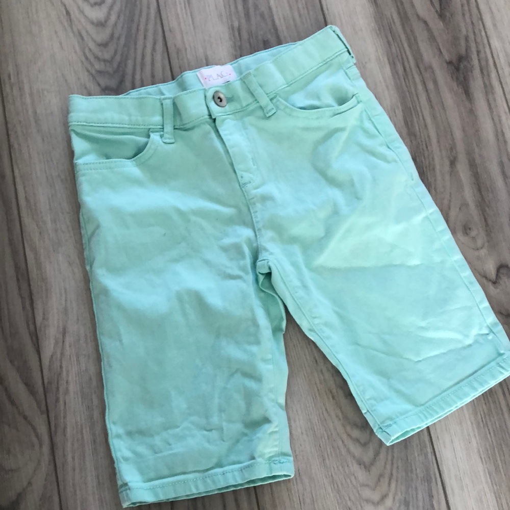Girls Teal Bermuda Shorts